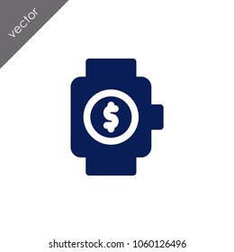 smart watch banking icon
