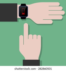 smart watch battery low