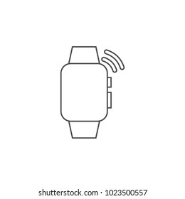 smart watch call icon. Element for mobile concept and web apps. Thin line  icon for website design and development, app development. Premium icon on white background