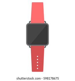 smart watch. smart clock flat design. vector eps10