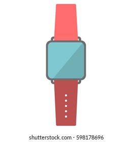 smart watch. smart clock flat design. vector eps10