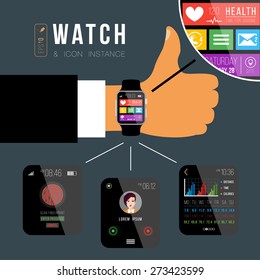 Smart watch concept.