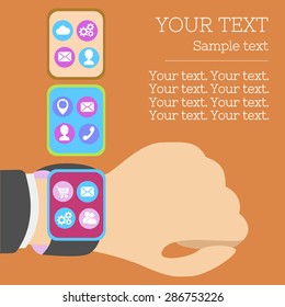 Smart Watch concept illustration