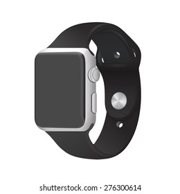 Smart Watch Concept Realistic Illustration.