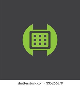 smart watch cut identity template icon design element