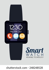 smart watch design, vector illustration eps10 graphic 