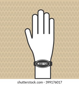 smart watch design, vector illustration