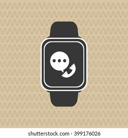 smart watch design, vector illustration
