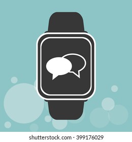 smart watch design, vector illustration