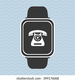 smart watch design, vector illustration