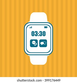 smart watch design, vector illustration