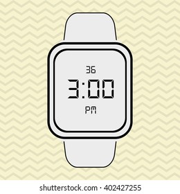 smart watch design, vector illustration