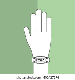 smart watch design, vector illustration
