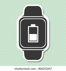smart watch design, vector illustration