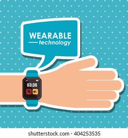 smart watch design, vector illustration