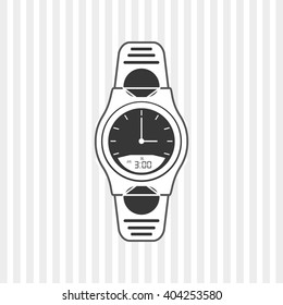 smart watch design, vector illustration