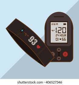 smart watch design, vector illustration