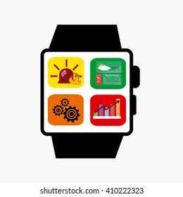 smart watch design in white backdrop