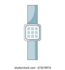 smart watch device display with app technology design