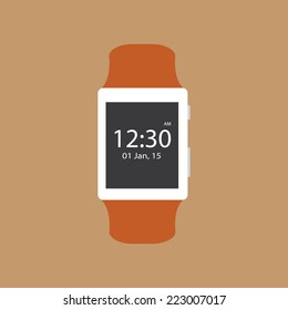 smart watch flat icon  vector illustration eps10