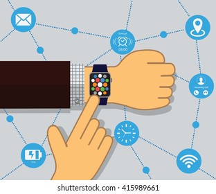 Smart Watch Flat Screen Touch