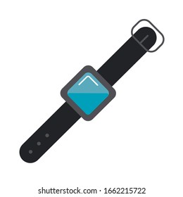 smart watch flat style icon vector illustration design