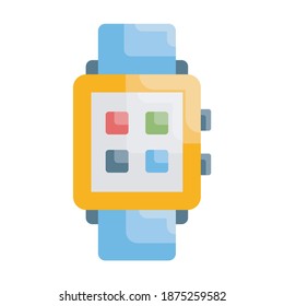 Ilustración de vectores planos Smart Watch. Archivo EPS 10 