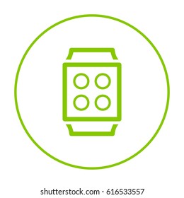 Smart watch gadget line vector icon