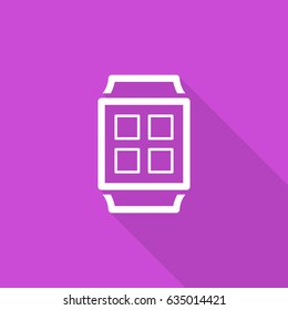 Smart watch gadget line vector icon