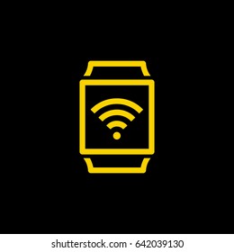 Smart watch gadget line vector icon