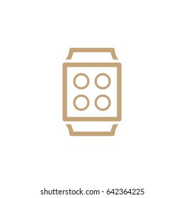 Smart watch gadget line vector icon