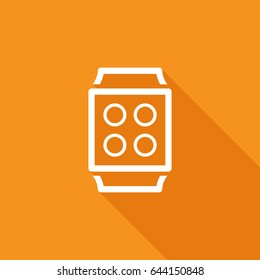 Smart watch gadget line vector icon