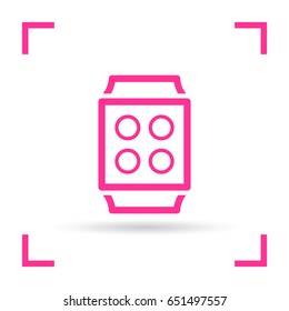 Smart watch gadget line vector icon