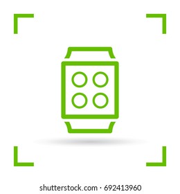 Smart watch gadget line vector icon