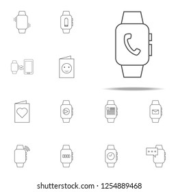 smart watch handset icon. web icons universal set for web and mobile