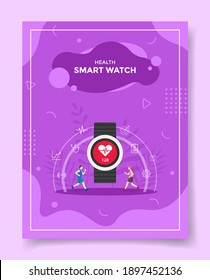 smartes Konzept des "smart watch Health Tracker" für Muster von Bannern, Flyer, Bücherbedeckung, Magazin