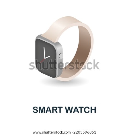 Smart Watch icon. 3d illustration from internet of things collection. Creative Smart Watch 3d icon for web design, templates, infographics and more