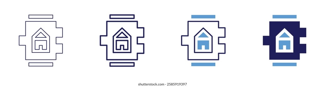 Smart watch. icon in 4 different styles. Thin Line, Line, Bold Line, Duotone. Duotone style. Editable stroke.