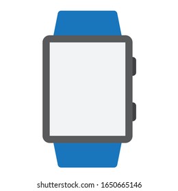 smart watch icon black vector wrist watch sign 