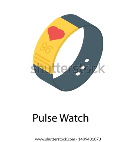 
Smart watch icon design, isometric vector 
