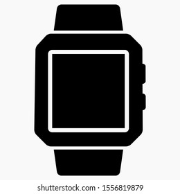 Smart watch icon. Digital Watch. Illustration of a wristwatch. Vector icon. Commercial line vector icon for websites and mobile minimalistic flat design.