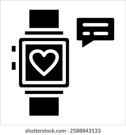 Smart Watch Icon Element For Design