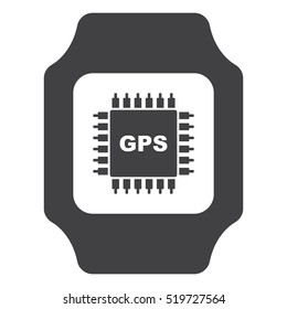 smart watch Icon flat design style