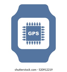 smart watch Icon flat design style