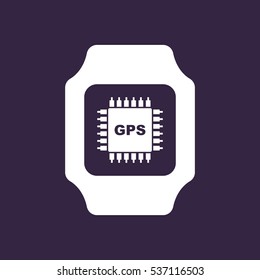 smart watch Icon flat design style