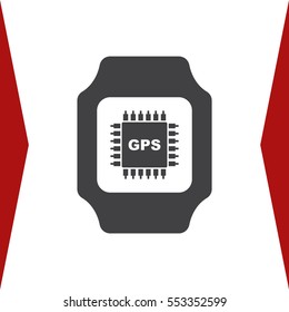 smart watch Icon flat design style