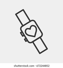Smart watch icon illustration isolated vector sign symbol