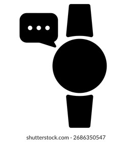 Icono de reloj inteligente aislado sobre fondo blanco, Ilustración vectorial.