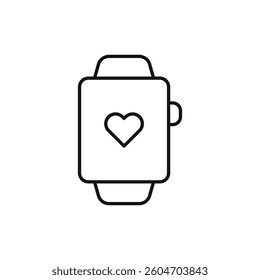 Smart watch icon isolated. simple vector icon on white background
