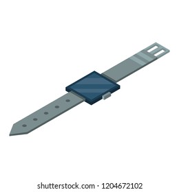 Smart watch icon. Isometric of smart watch vector icon for web design isolated on white background